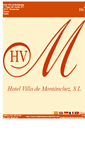 Mobile Screenshot of hotelvillademontanchez.com